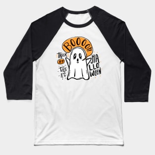 Spooky Halloween Ghost Baseball T-Shirt